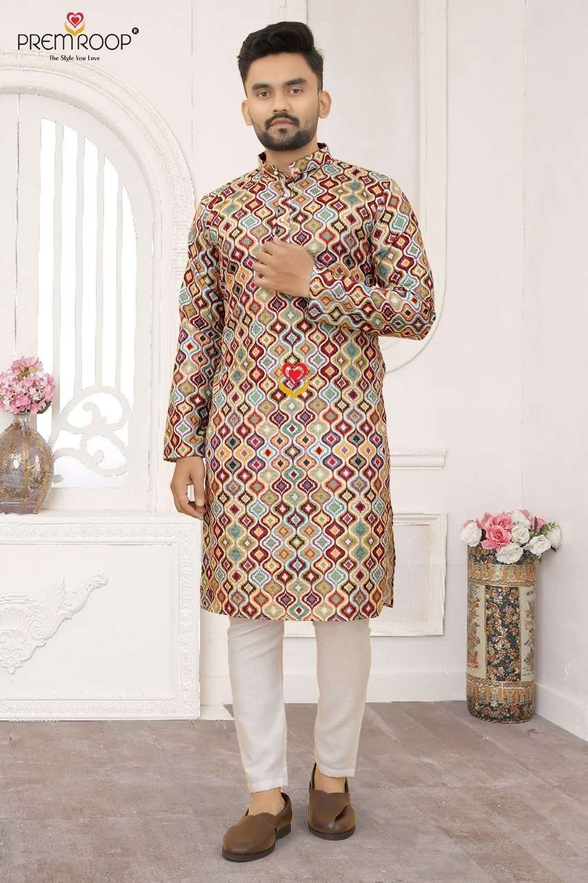 Men's Printed Kurti